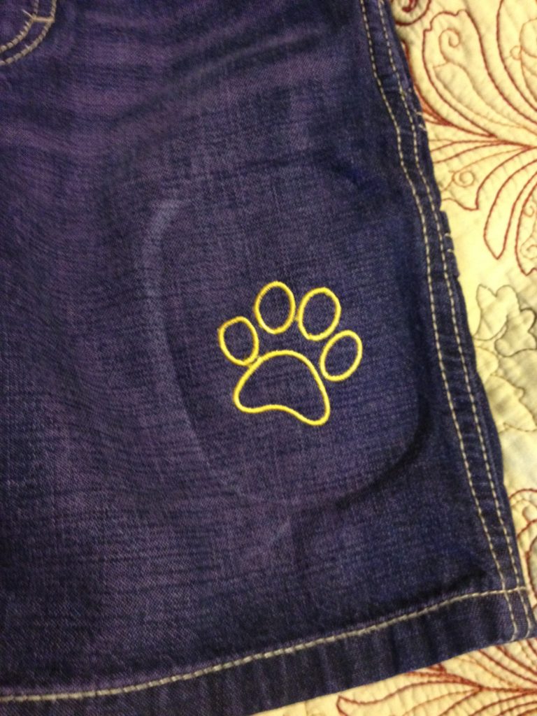 Tiger Paw Embroidery